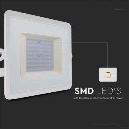 LED Προβολέας LED/100W/230V 6500K IP65 λευκό
