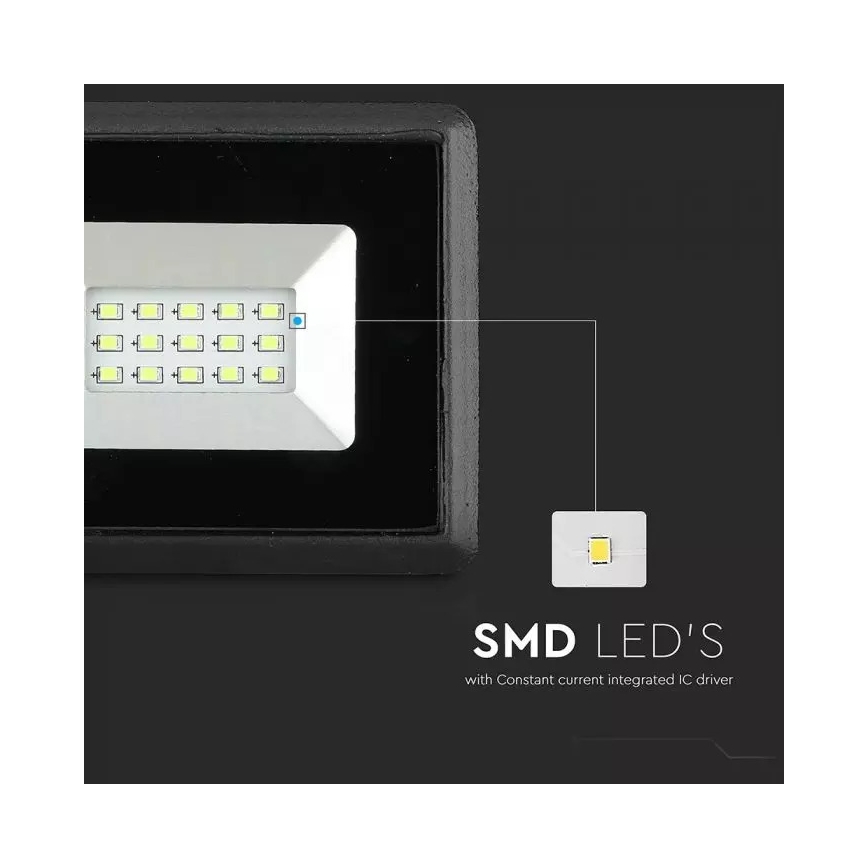 LED Προβολέας LED/10W/230V IP65 πράσινο φως