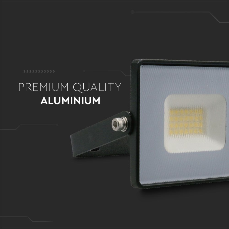 LED Προβολέας LED/20W/230V 6500K IP65 μαύρο