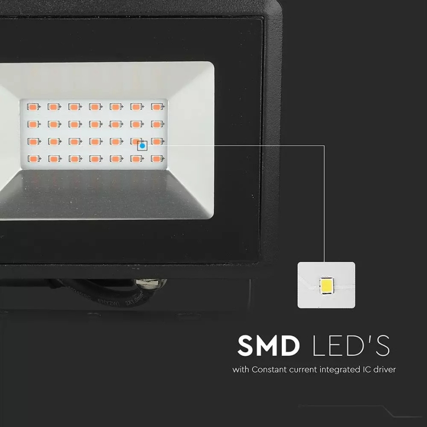 LED Προβολέας LED/20W/230V IP65 ροζ φωστικό