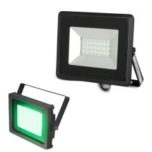 LED Προβολέας LED/20W/230V IP65 πράσινο φως