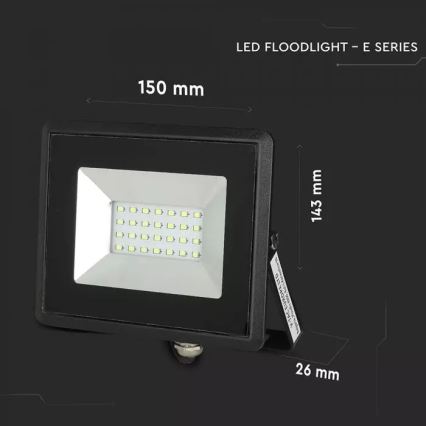 LED Προβολέας LED/20W/230V IP65 πράσινο φως