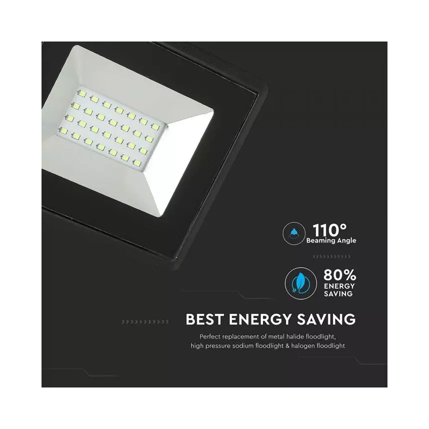 LED Προβολέας LED/20W/230V IP65 πράσινο φως