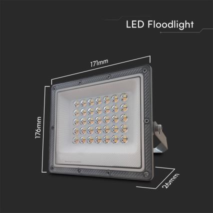 LED Προβολέας LED/30W/230V IP65 3000/4000/6500K