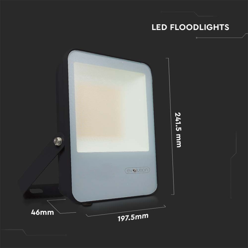 LED Προβολέας LED/50W/230V 6400K IP65 μαύρο
