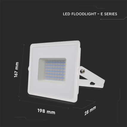 LED Προβολέας LED/50W/230V 6500K IP65 λευκό