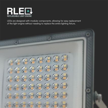 LED Προβολέας LED/50W/230V IP65 3000/4000/6500K γκρι