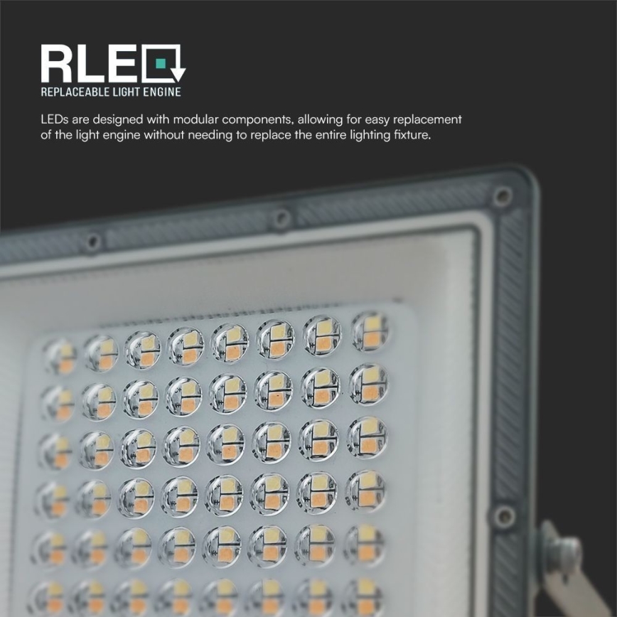 LED Προβολέας LED/50W/230V IP65 3000/4000/6500K γκρι