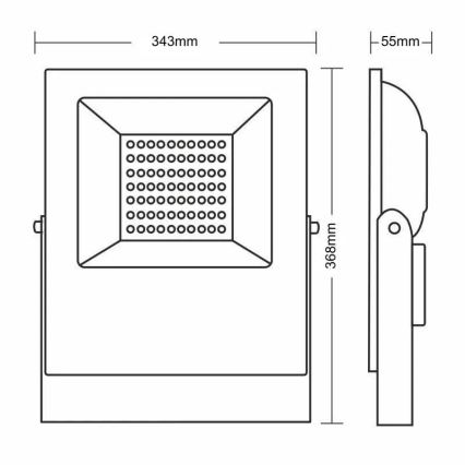 LED Προβολέας PROFI PLUS LED/100W/230V 5000K IP66