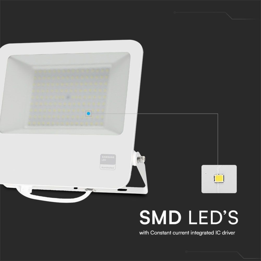 LED Προβολέας SAMSUNG CHIP LED/100W/230V 6400K IP65 λευκό