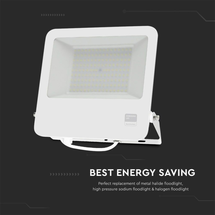 LED Προβολέας SAMSUNG CHIP LED/100W/230V 6400K IP65 λευκό