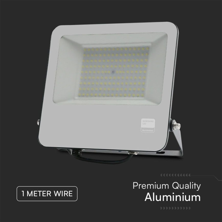LED Προβολέας SAMSUNG CHIP LED/100W/230V 6400K IP65 μαύρο