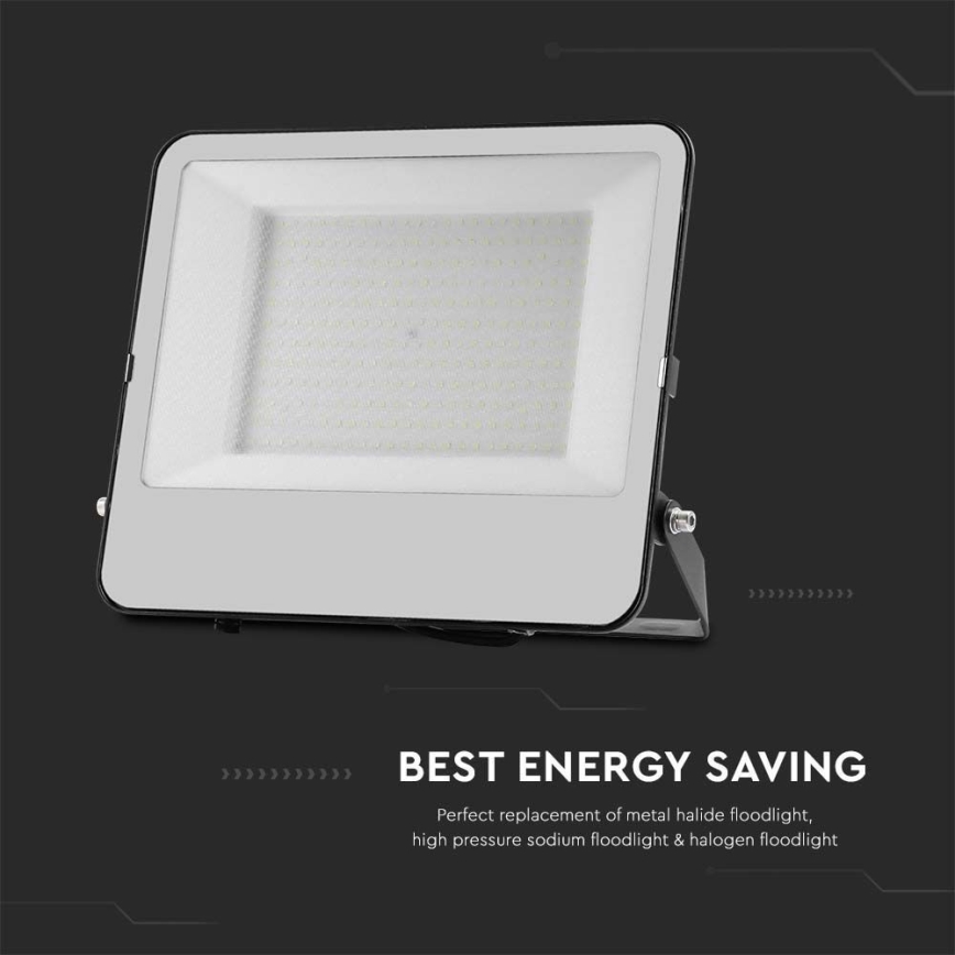LED Προβολέας SAMSUNG CHIP LED/200W/230V 4000K IP65 μαύρο