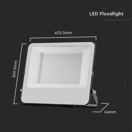 LED Προβολέας SAMSUNG CHIP LED/200W/230V 4000K IP65 μαύρο