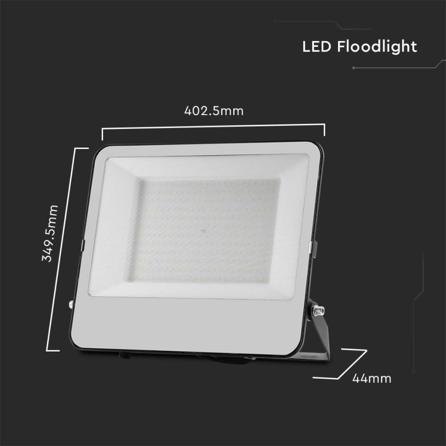 LED Προβολέας SAMSUNG CHIP LED/200W/230V 4000K IP65 μαύρο