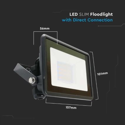 LED Προβολέας SAMSUNG CHIP LED/20W/230V IP65 6500K