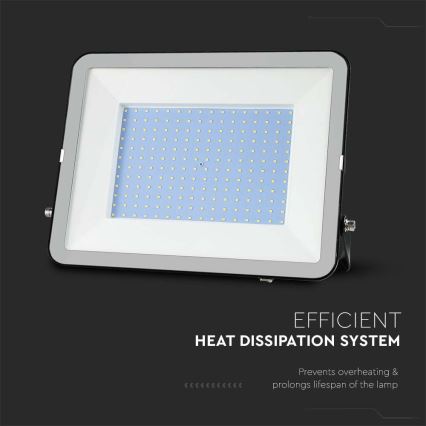 LED Προβολέας SAMSUNG CHIP LED/300W/230V 6500K IP65 μαύρο