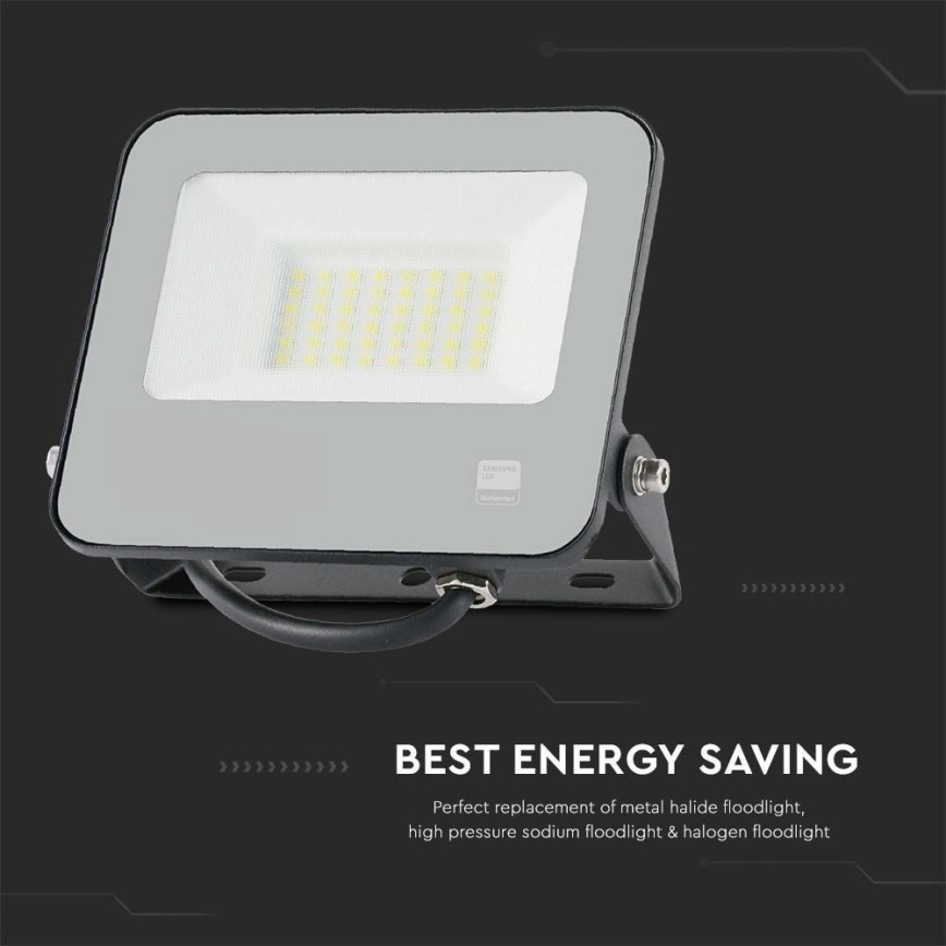 LED Προβολέας SAMSUNG CHIP LED/30W/230V 4000K IP65 μαύρο