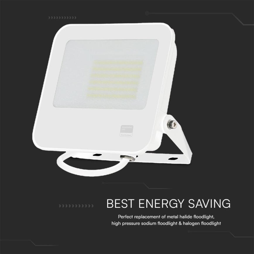 LED Προβολέας SAMSUNG CHIP LED/50W/230V 6500K IP65 λευκό