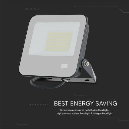 LED Προβολέας SAMSUNG CHIP LED/50W/230V 6500K IP65 μαύρο