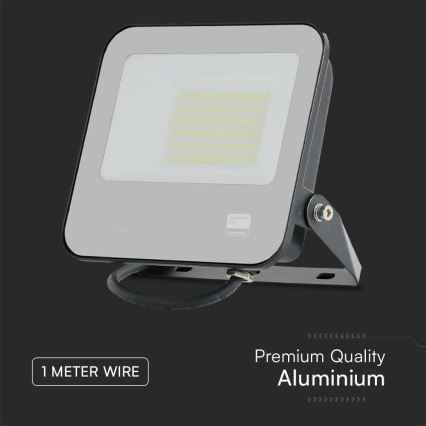 LED Προβολέας SAMSUNG CHIP LED/50W/230V 6500K IP65 μαύρο