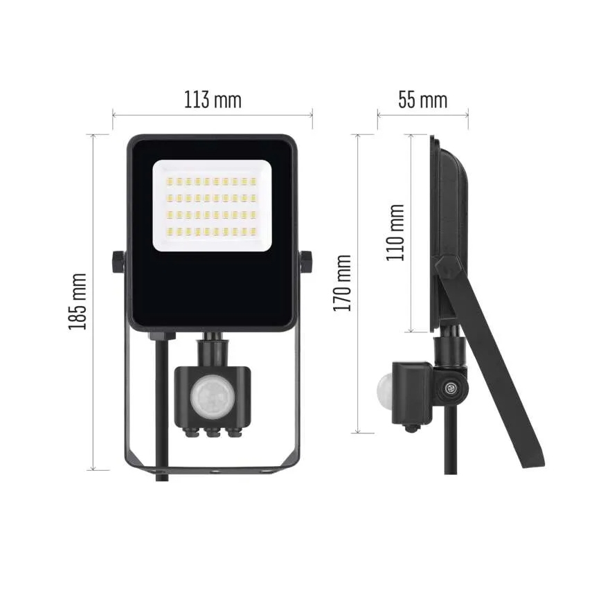 Προβολέας LED με αισθητήρα VISIO LED/20W/230V 4000K IP65
