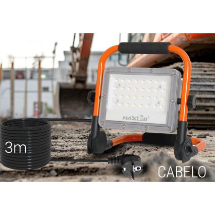 LED Προβολέας με βάση LED/50W/230V 5000K IP65 πορτοκαλί