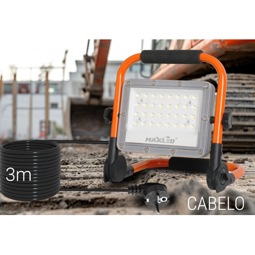 LED Προβολέας με βάση LED/50W/230V 5000K IP65 πορτοκαλί