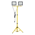 LED Προβολέας με βάση TIGRA 2xLED/100W/230V 4000K IP54 μαύρο/κίτρινο