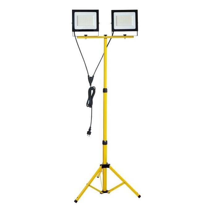 LED Προβολέας με βάση TIGRA 2xLED/100W/230V 4000K IP54 μαύρο/κίτρινο