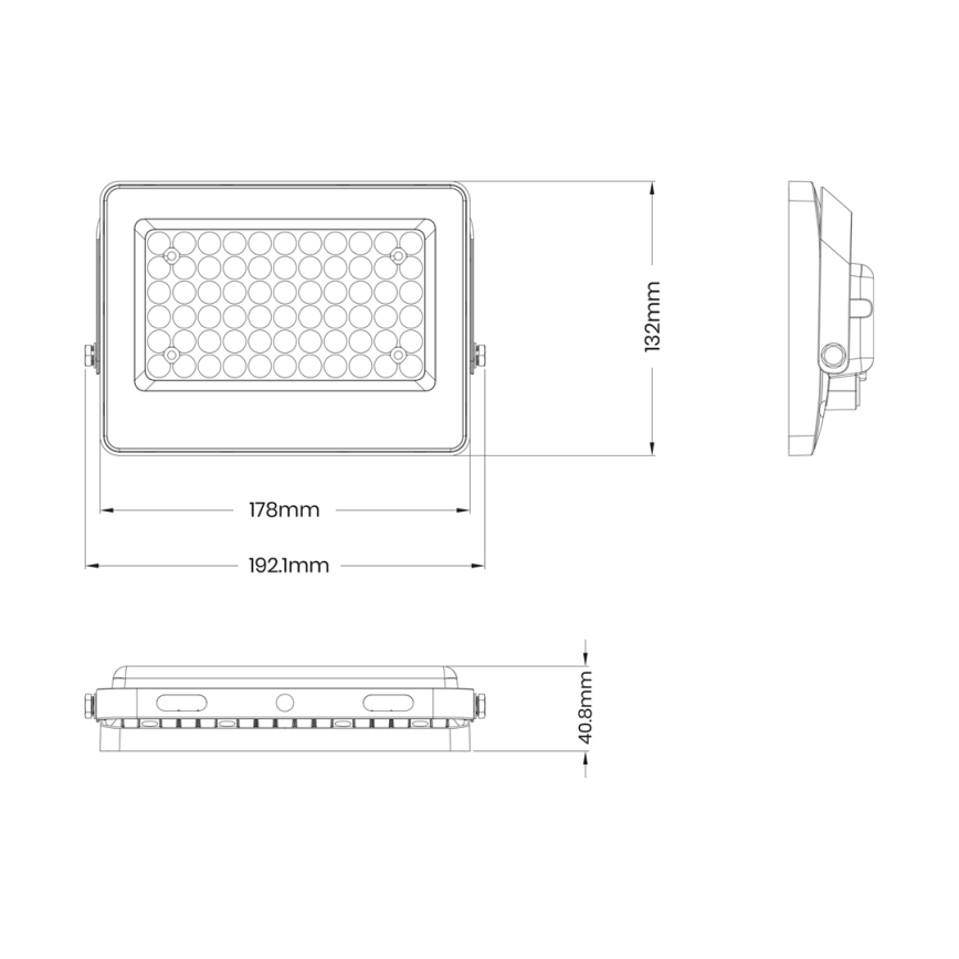 LED Προβολέας με ηλιακό πάνελ FOCUS 60W/10000 mAh 3,2V 6000K IP65 + τηλεχειριστήριο