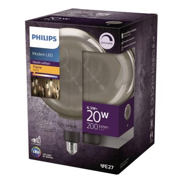 LED ρυθμιζόμενη λάμπα FILAMENT G200 E27/6,5W/230V 1800K