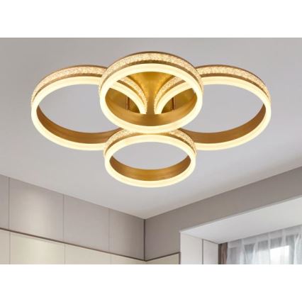 LED ρυθμιζόμενο επιφανειακό φωτιστικό οροφής LED/150W/230V 3000-6500K + τηλεχειριστήριο