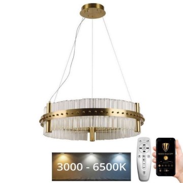 LED Ρυθμιζόμενο Κρυστάλλινο Φωτιστικό Οροφής με Καλώδιο LED/40W/230V 3000-6500K + τηλεχειριστήριο
