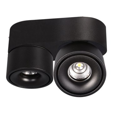 LED Ρυθμιζόμενο Σποτ Φωτιστικό LAHTI MINI 2xLED/9W/230V 3000K CRI 90 μαύρο