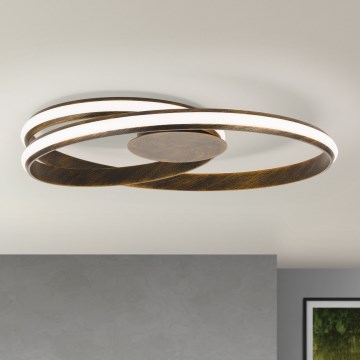LED Ρυθμιζόμενο Φωτιστικό Οροφής CIRCUS LED/30W/230V καφέ/πατίνα