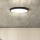 LED Ρυθμιζόμενο Φωτιστικό Οροφής ESTELA LED/36W/230V Ø30 εκ. Μαύρο + Τηλεχειριστήριο