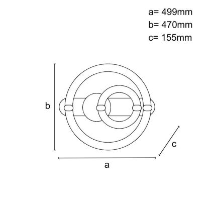 LED Ρυθμιζόμενο φωτιστικό οροφής LED/120W/230V 3000-6500K + τηλεχειριστήριο