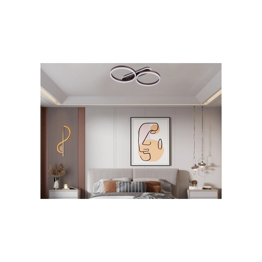 LED Ρυθμιζόμενο φωτιστικό οροφής LED/60W/230V 3000-6500K + τηλεχειριστήριο