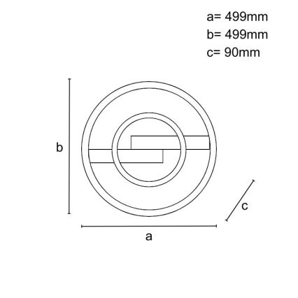 LED ρυθμιζόμενο φωτιστικό οροφής LED/80W/230V 3000-6500K + τηλεχειριστήριο
