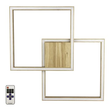 LED Ρυθμιζόμενο φωτιστικό οροφής RAMME LED/48W/230V ματ δρυς + τηλεχειριστήριο