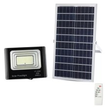 LED Ρυθμιζόμενος ηλιακός προβολέας LED/35W/10V 6000K IP65 + τηλεχειριστήριο