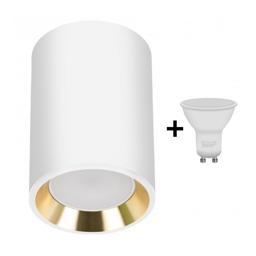 LED Σποτ CHLOE 1xGU10/6W/230V στρογγυλό λευκό/χρυσαφί