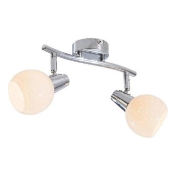 LED Σποτ DOXY 2xE14/4W/230V γυαλιστερό χρώμιο