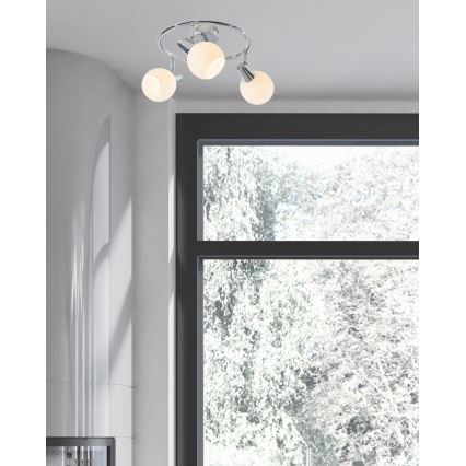 LED Σποτ DOXY 3xE14/4W/230V γυαλιστερό χρώμιο