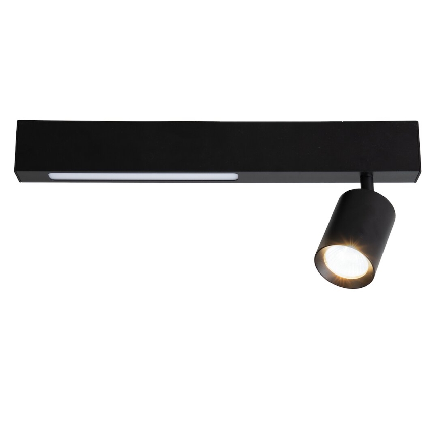 LED Σποτ MAGNET LED/5W/230V + 1xGU10/60W 3000/4000K μαύρο