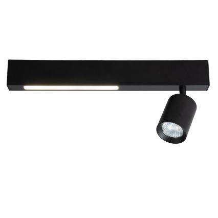 LED Σποτ MAGNET LED/5W/230V + 1xGU10/60W 3000/4000K μαύρο