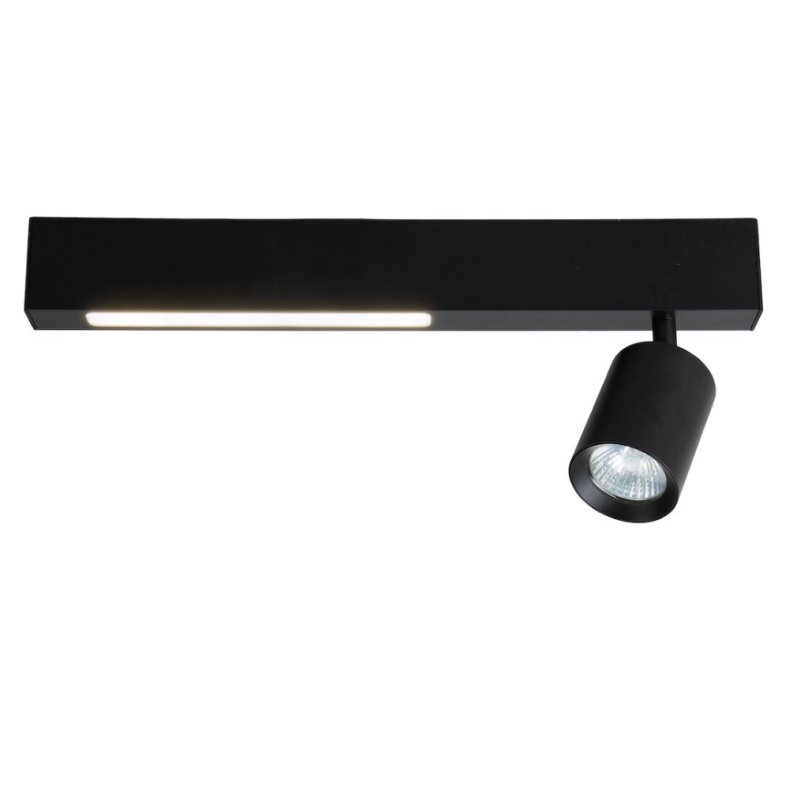 LED Σποτ MAGNET LED/5W/230V + 1xGU10/60W 3000/4000K μαύρο