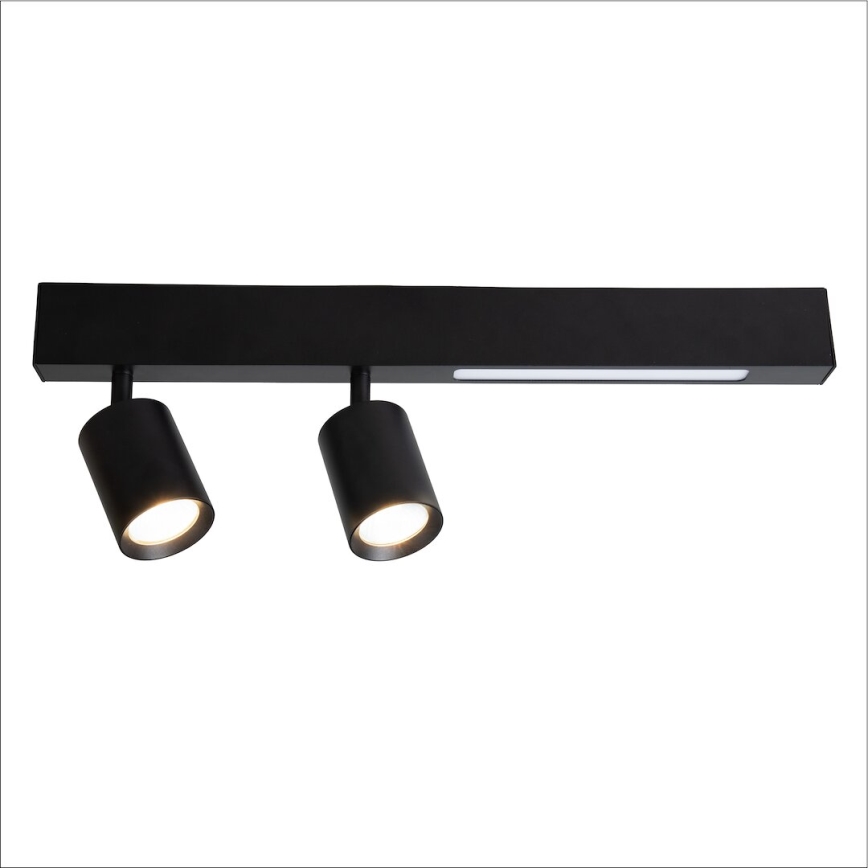 LED Σποτ MAGNET LED/5W/230V + 2xGU10/60W 3000/4000K μαύρο