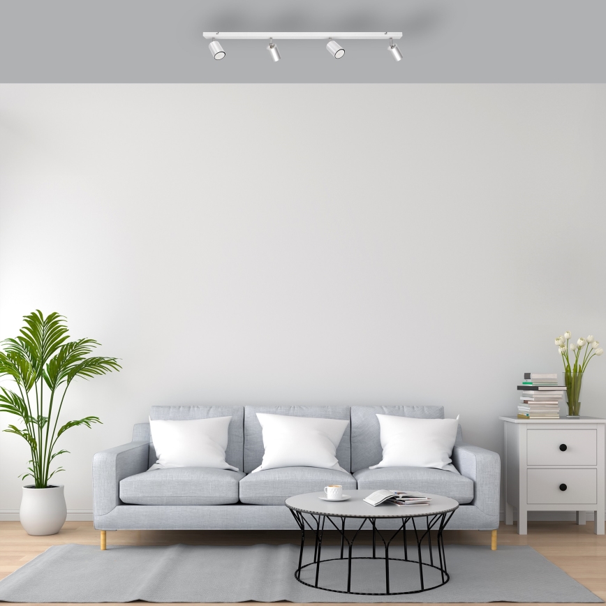 LED Σποτ TUNE 4xGU10/4,8W/230V ματ χρώμιο/λευκό